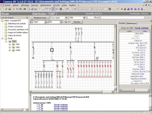 Software de instalación eléctrica de baja tensión - NFC 15-100, BS, RGIE, IEC364, HD384, VDE | Caneco BT - ALPI