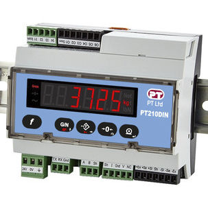 Indicador de pesaje digital - PT210DIN - PT Limited - en riel DIN / RS-232 / Ethernet