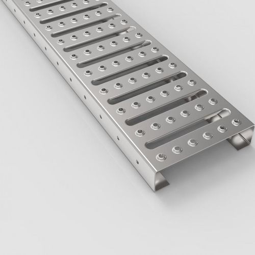 Rejilla de chapa perforada - AP STE - Staco Polska Sp. z o.o. - para productos químicos / con muescas / para aplicaciones automovilísticas