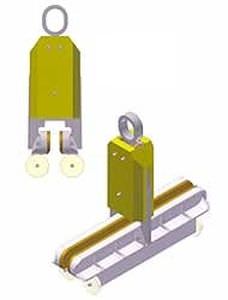 Pinza de elevación para placa de vídrio - 500 - 1 000 kg | P series - Elephant - manual