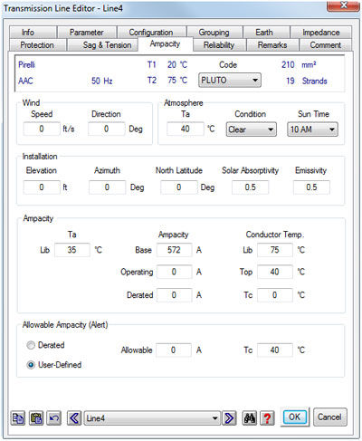 Software cálculo de líneas de transmisión - Etap