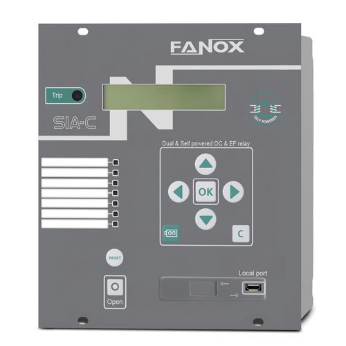 Relé de protección autoalimentado - SIA-C - FANOX ELECTRONIC - de falta a tierra / de sobreintensidad / RS485