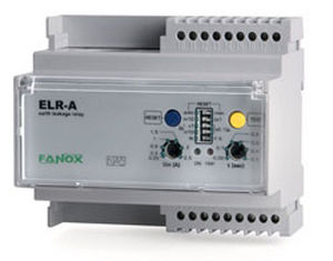 Relé de protección de fuga a tierra - ELR-A - FANOX ELECTRONIC - para motor eléctrico / en riel DIN / modular