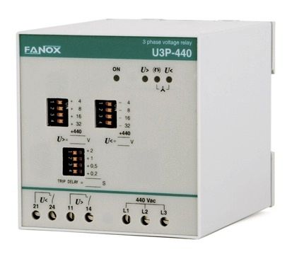 Relé de protección de tensión - U3 - FANOX ELECTRONIC - de ausencia de fases / de fases / trifásico