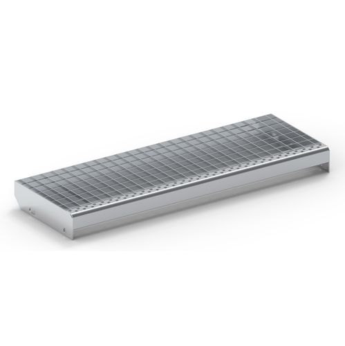 Rejilla para peldaños de escalera - NAGÉV RÁCS Kft. / NAGÉV GRATINGS LTD. - de metal / de acero inoxidable / prensada