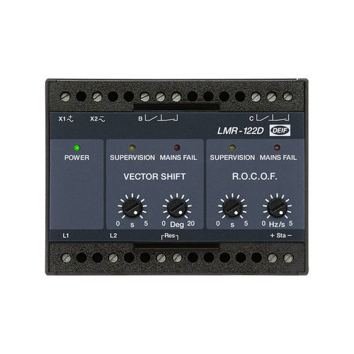 Relé de protección para generador - LMR-122D - DEIF - en riel DIN
