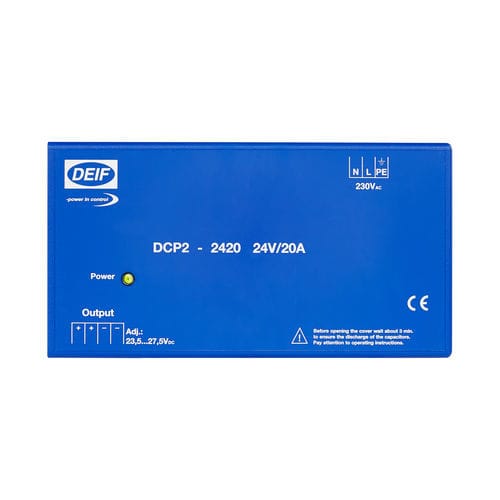 Cargador de baterías en riel-DIN - DCP2 series - DEIF - plomo / automático