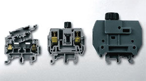 Bloque de conexión en riel-DIN - FS series  - KORNER - para montaje sobre panel / con clip / con fusible