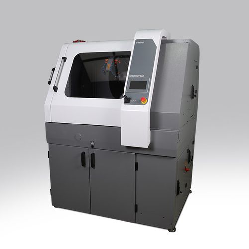 Máquina de corte con cuchilla oscilante - SERVOCUT 502 series - Metkon Instruments Inc. - para metal / de chapa / controlada por PLC