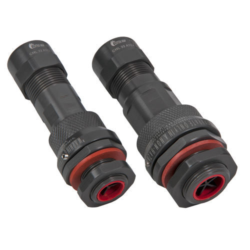 Conector eléctrico de alimentación eléctrica - FASTEX-M - CORTEM - coaxial / cilíndrico / 5 polos