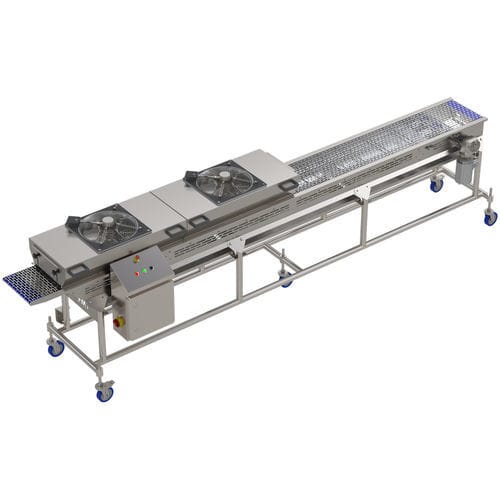 Transportador de banda - FMT - Food Processing Technology - de transporte / de refrigeración / de altura regulable
