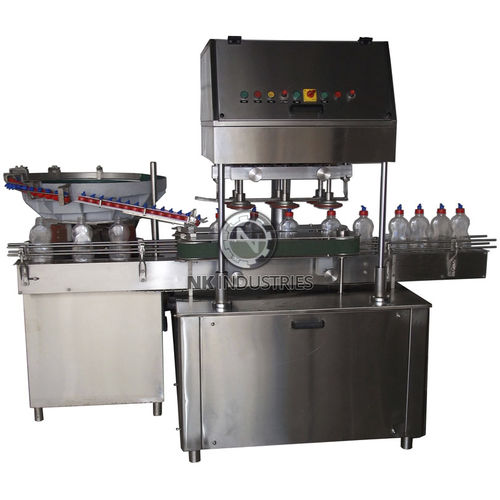Tapadora-enroscadora lineal - NKLC-100 - N.K. INDUSTRIES - motorizada / automática / para productos higiénicos