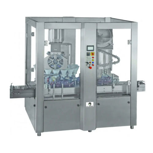 Llenadora de botellas - NKPF-MR150 - N.K. INDUSTRIES - para polvo / para la industria farmacéutica / monobloque