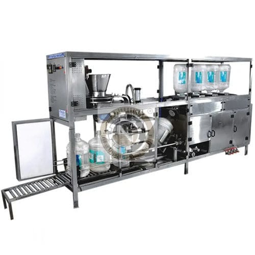 Enjuagadora/llenadora/taponadora para botellas - NKRFC-120M - N.K. INDUSTRIES - de agua / tarro / automática