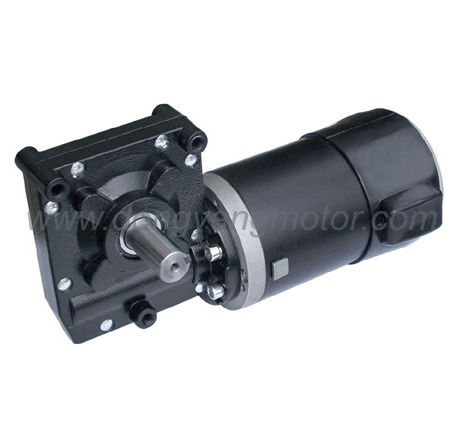 Motorreductor DC - 90ZYT-102WJ - Zhejiang Dongzheng Motor Co., Ltd. - con imán permanente / de tornillo sin fin / angular