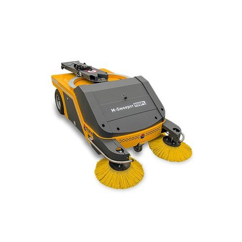 Barredora con operador a pie - M-Sweeper series - Alpha Technology - eléctrica / de exterior / de interior