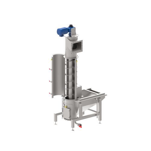 Transportador de cinta de charnela - EIMA Engineering GmbH - de tornillo / vertical / para alimentos