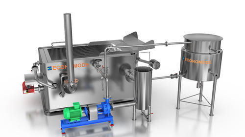 Freidora industrial batch - Economode Food Equipment (India) Pvt. Ltd. - para aperitivos / para pellets / rectangular