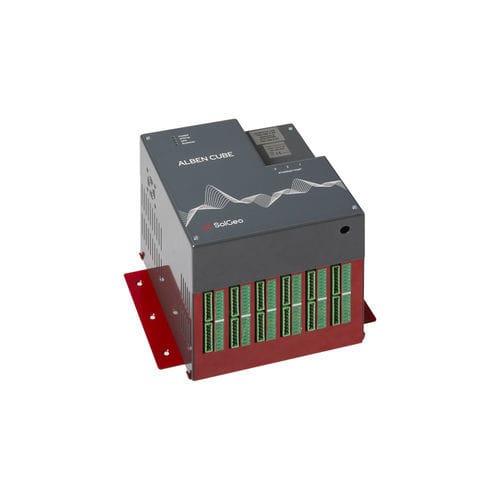 Sistema de adquisición de datos para edificio - DYMAS 24 ALBEN CUBE - SOLGEO SRL - de tensión / de vibración / de velocidad