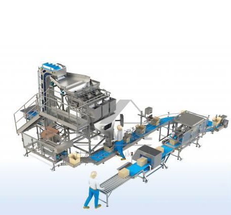 Línea de embalaje para productos alimentarios congelados - Uni-Masz H.M. Juszczuk Sp.j. - para multiproductos / automática