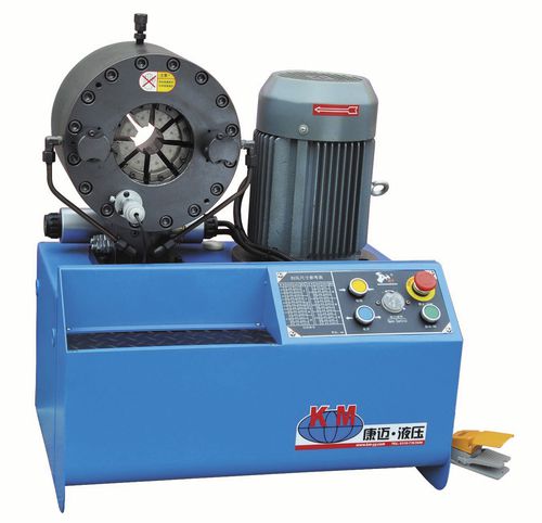 Engastadora de tubos flexibles - KM-91Z - Handanshi Kangmai Hydraulic Equipment Co. Ltd. - semiautomática / hidráulica / controlada por PLC