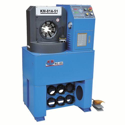 Engastadora de tubos flexibles - KM-81A-51 - Handanshi Kangmai Hydraulic Equipment Co. Ltd. - para tubos flexibles hidráulicos / enteramente automática / hidráulica