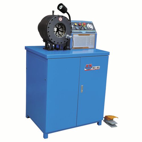 Engastadora de tubos flexibles - KM-91C-6 - Handanshi Kangmai Hydraulic Equipment Co. Ltd. - semiautomática / hidráulica / de gran capacidad