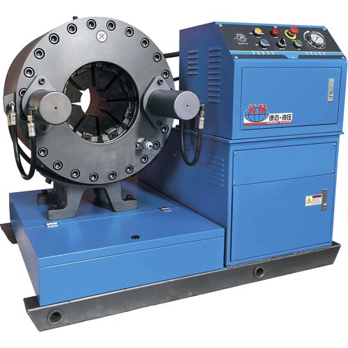 Engastadora de tubos flexibles - KM-91F - Handanshi Kangmai Hydraulic Equipment Co. Ltd. - automática / hidráulica / de gran capacidad