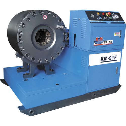 Engastadora de cables - KM-91F-440 - Handanshi Kangmai Hydraulic Equipment Co. Ltd. - de tubos flexibles / automática / hidráulica