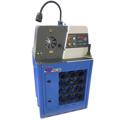 Engastadora de tubos flexibles - KM-91C-08 - Handanshi Kangmai Hydraulic Equipment Co. Ltd. - para tubos flexibles hidráulicos / de racores de codo / semiautomática