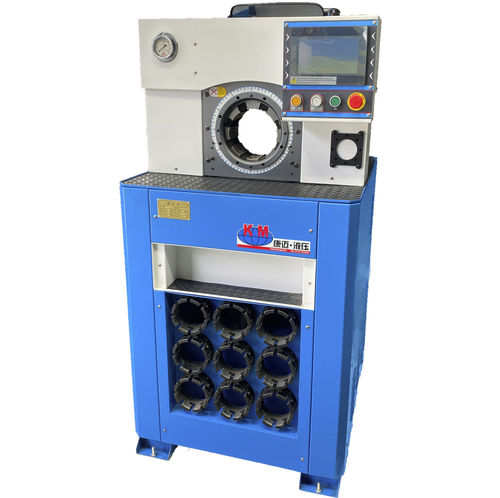 Engastadora de tubos flexibles - KM-81B-51 - Handanshi Kangmai Hydraulic Equipment Co. Ltd. - automática / hidráulica / controlada por PLC