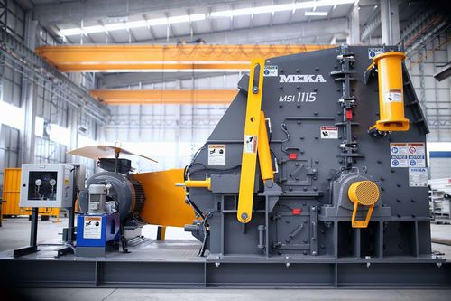 Machacadora de impacto - MSI1115 - MEKA Crushing Screening and Concrete Batching Technologies - estacionaria / para la producción de arena / secundaria
