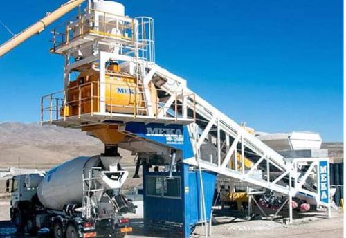 Planta de hormigón estacionaria - C120 - MEKA Crushing Screening and Concrete Batching Technologies - compacta / continua