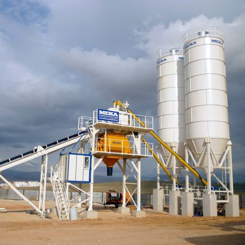 Planta de hormigón estacionaria - C100 - MEKA Crushing Screening and Concrete Batching Technologies - compacta / continua
