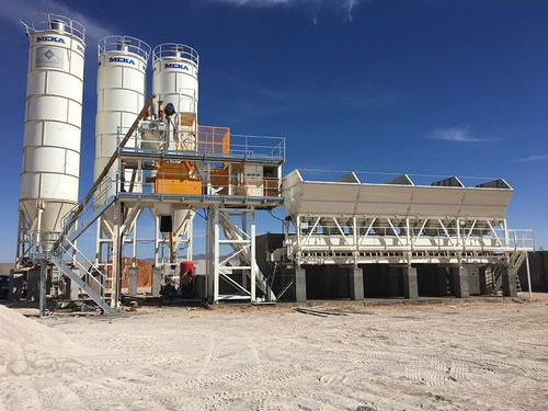 Planta de hormigón estacionaria - C60  - MEKA Crushing Screening and Concrete Batching Technologies - compacta