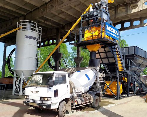 Planta de hormigón estacionaria - C30  - MEKA Crushing Screening and Concrete Batching Technologies - compacta / continua