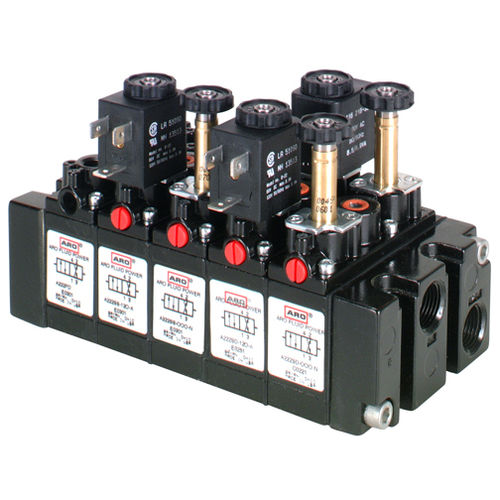 Distribuidor neumático de cajón - Alpha series - ARO, Ingersoll Rand - accionado por solenoide / de control asistido / de 4/2 vías