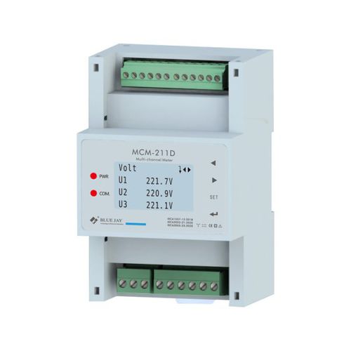 Contador de energía eléctrica monofásico - MCM211D - Chongqing Blue Jay Technology Co. Ltd - en riel DIN / RS-485 / Modbus RTU