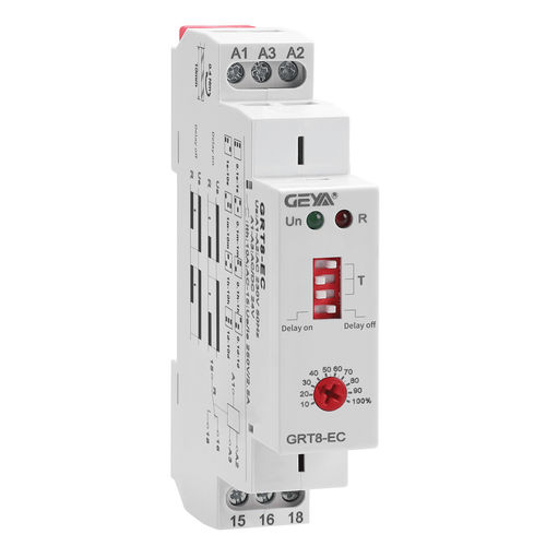 Relé temporizador con retardo de atracción - GRT8-EC - Zhejiang Geya Electrical Co., Ltd - off-delay / para montaje sobre riel DIN / de iluminación