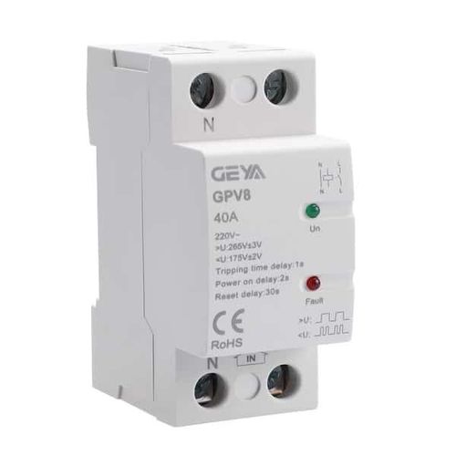 Relé de protección de subtensión - GPV8 - Zhejiang Geya Electrical Co., Ltd - de sobrecarga / en riel DIN