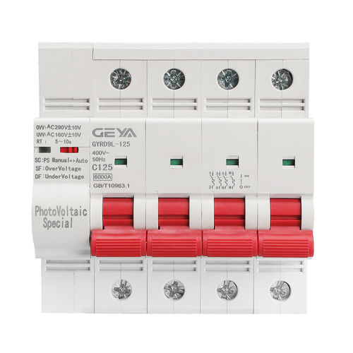 Reconectador para aplicaciones fotovoltaicas - GYRD9L-125 series  - Zhejiang Geya Electrical Co., Ltd - magnetotérmico / contra cortocircuitos / contra subtensiones