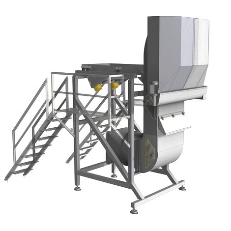 Lavadora agroalimentaria de judías verdes - AS-10B AirCleaner - POLLAK SALA - para guisantes