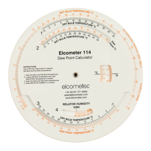Dispositivo de medición de punto de rocío portátil - G114----2 - Elcometer