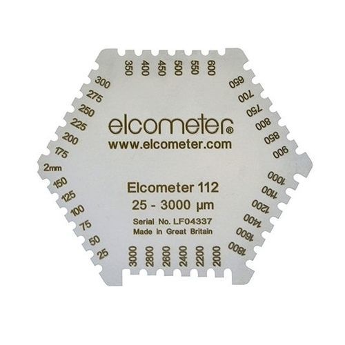 Medidor de espesores peine para película húmeda - 112 & 3236 series - Elcometer - de película húmeda / portátil / hexagonal