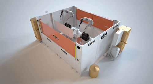 Célula robotizada de soldadura - MASTER 3000 - Powermig - compacta
