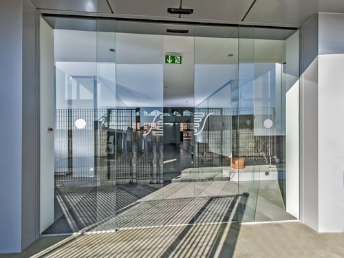 Puerta corredera - ASD 4 - Ponzi - de vidrio / para interior / para exteriores