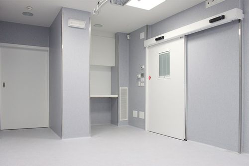 Puerta corredera - PSE-L - Ponzi - acristalados / para interior / para hospitales