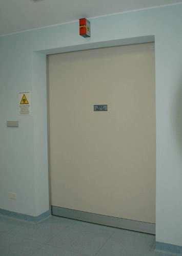 Puerta corredera - PST-L series - Ponzi - acristalados / para interior / para hospitales