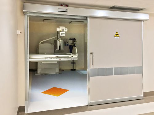 Puerta corredera - Ponzi - para interior / para hospitales / automática