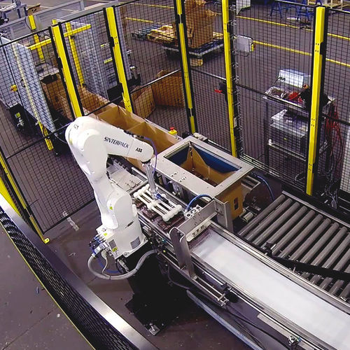 Encajadora pick and place - Sinterpack - robotizada / tarro / de latas de conservas